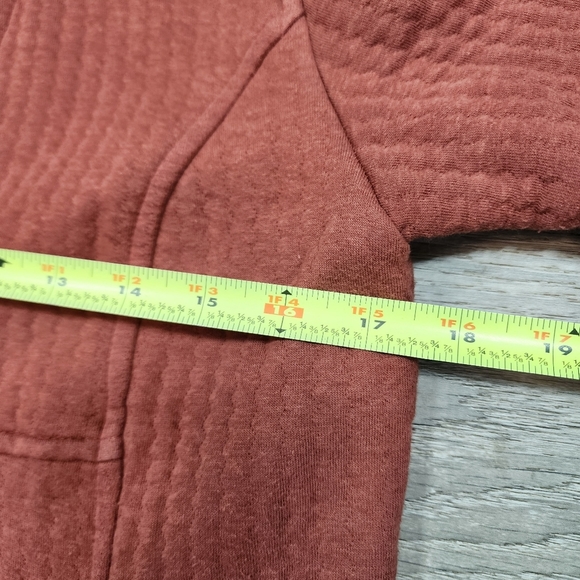 KLEEN Burnt Orange Soft Cotton Blend Button Down Coat Jacket Medium - Picture 10 of 14